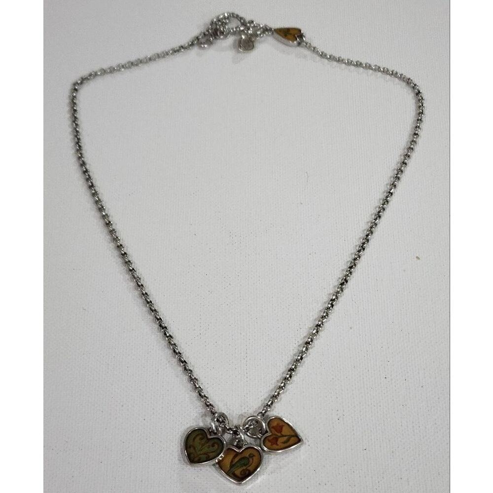 BRIGHTON peace love serenity tulips Beatles charm‎ necklace